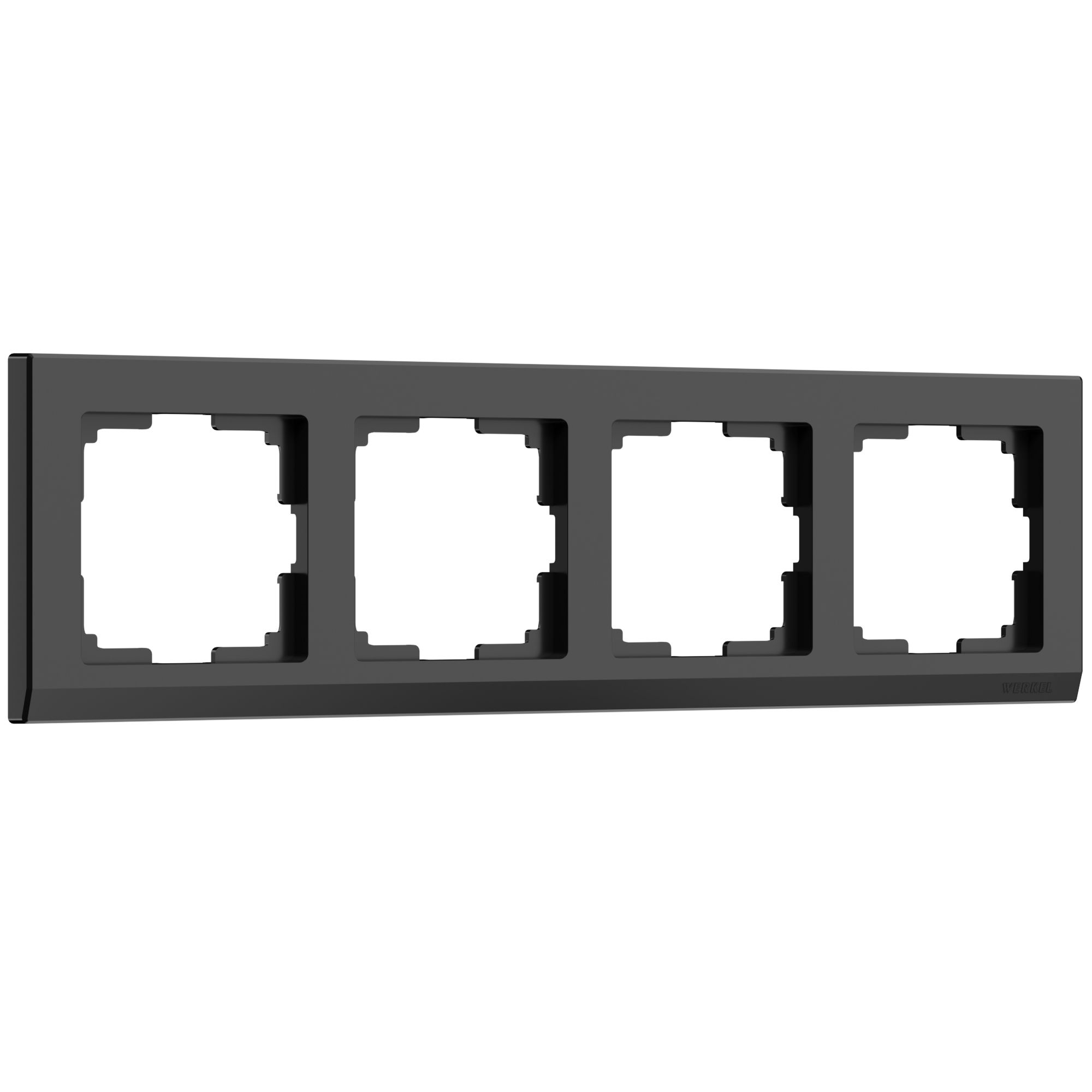 Рамка на 4 поста (черный) Werkel Stark черный W0041808. Фото 1