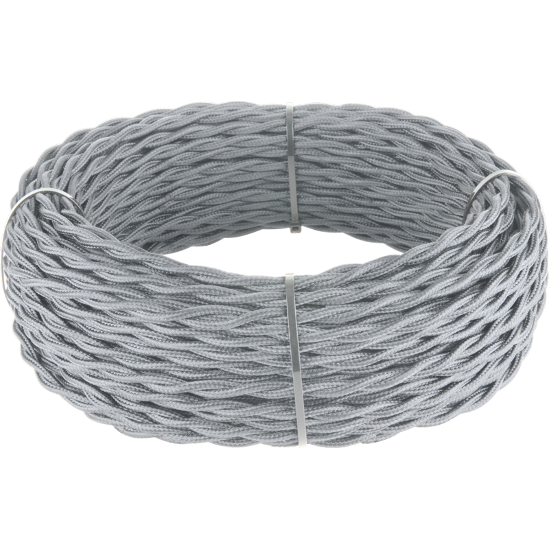 Ретро кабель витой 3х2,5 (серый) 50 м под заказ W6453615 W6453615