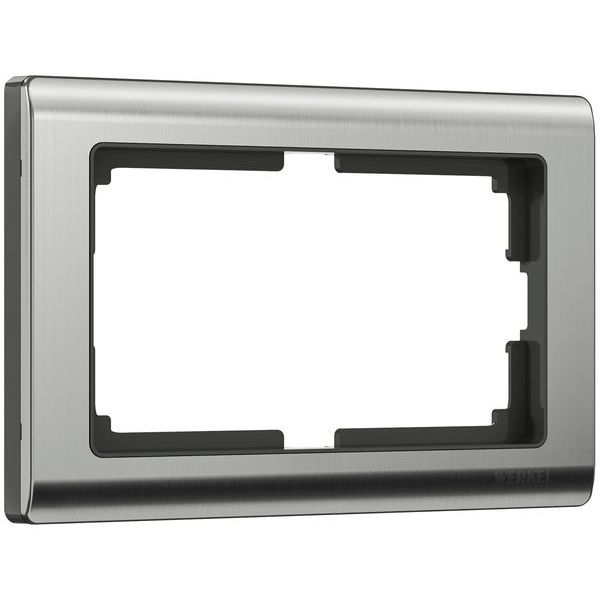 Рамка для двойной розетки (глянцевый никель) W0081602