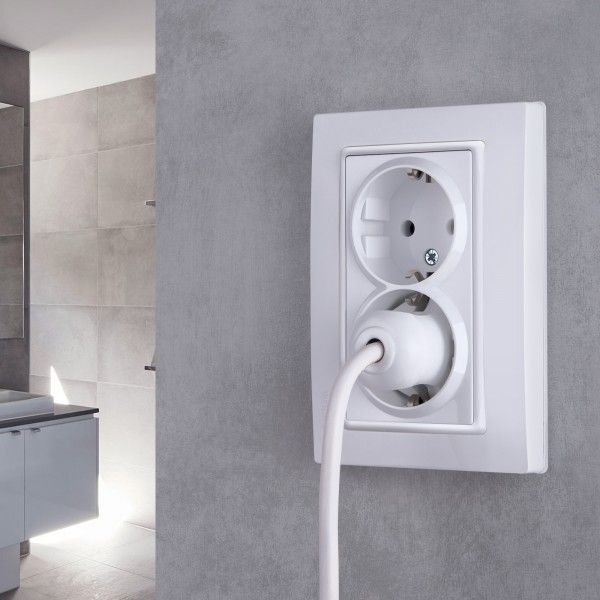 Розетка двойная с заземлением (белая) Werkel W1172001. Официальный сайт.