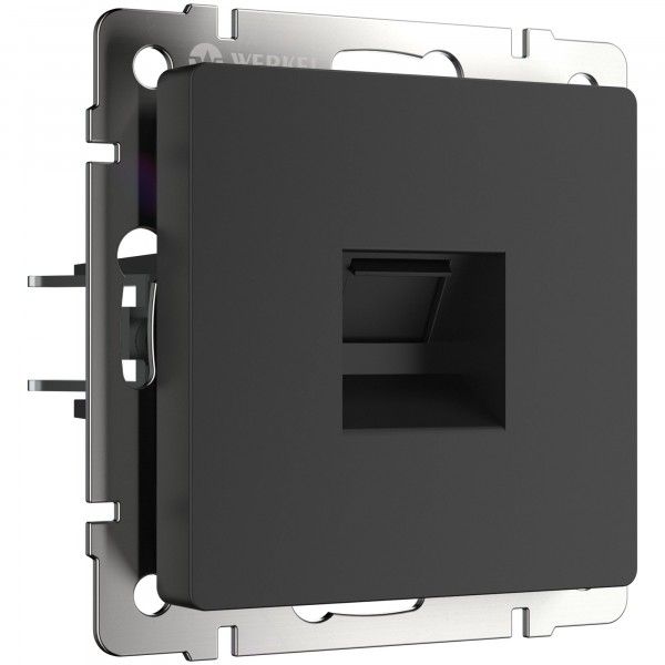 Розетка Ethernet RJ-45 черный матовый