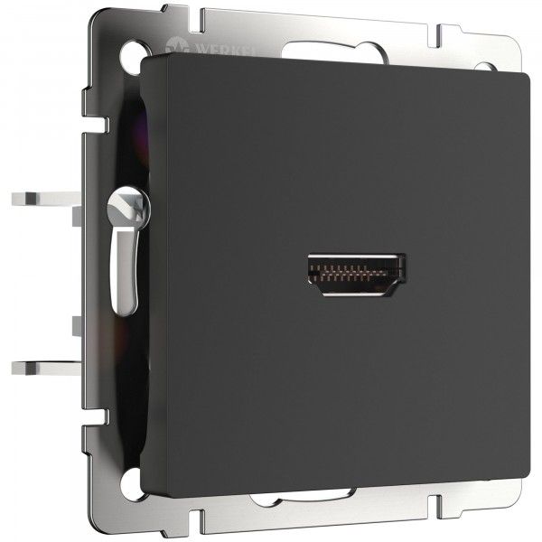 WL08-60-11 Розетка HDMI (черный матовый)